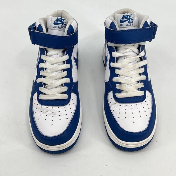 Nike WMNS Air Force 1 ‘07 Mid Military Blue White Purple Women's 9 DX3721 100 - Picture 3 of 15